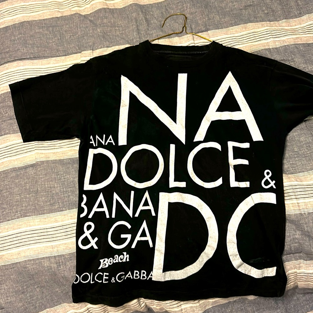 Men’s Dolce & Gabbana black tee Euro size 36 authentic Dolce casual lightweight